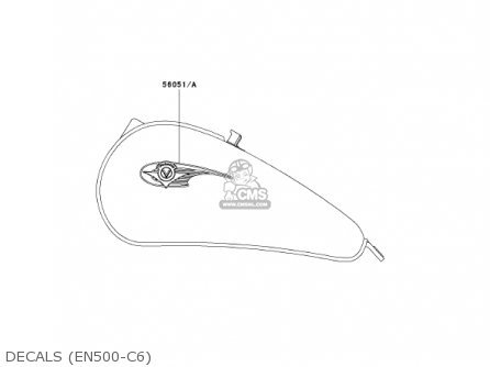 DECALS (EN500-C6) - EN500C6 VULCAN500LTD 2001 USA CALIFORNIA CANADA