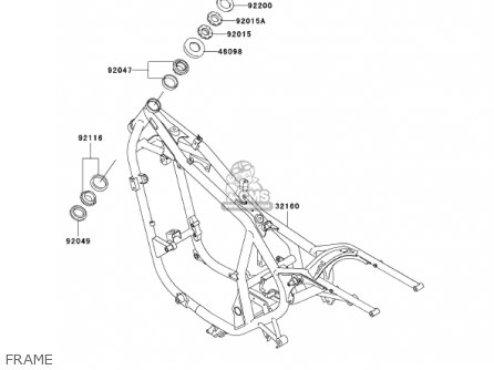 FRAME - EN500C6 VULCAN500LTD 2001 USA CALIFORNIA CANADA