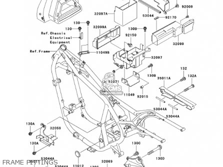 FRAME FITTINGS - EN500C6 VULCAN500LTD 2001 USA CALIFORNIA CANADA