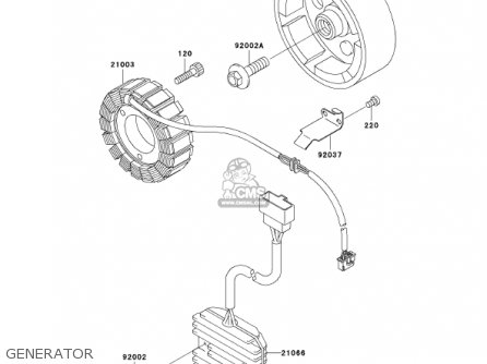 GENERATOR - EN500C6 VULCAN500LTD 2001 USA CALIFORNIA CANADA