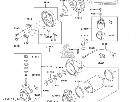 STARTER MOTOR - EN500C6 VULCAN500LTD 2001 USA CALIFORNIA CANADA