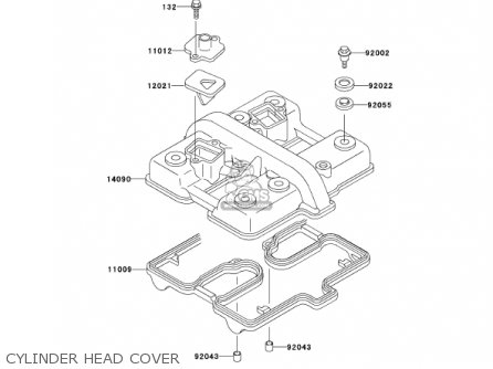 CYLINDER HEAD COVER - EN500C6 VULCAN500LTD 2001 USA CALIFORNIA CANADA