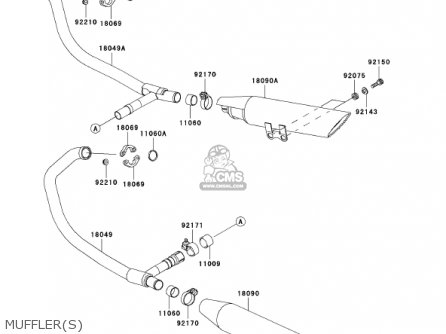 MUFFLER(S) - EN500C6 VULCAN500LTD 2001 USA CALIFORNIA CANADA