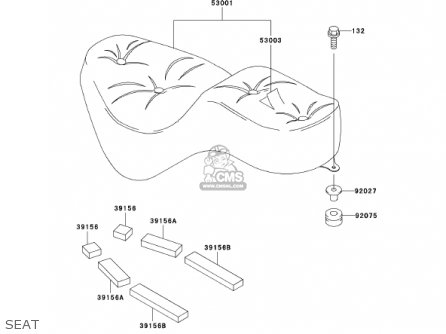 SEAT - EN500C6 VULCAN500LTD 2001 USA CALIFORNIA CANADA