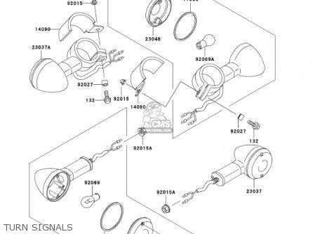 TURN SIGNALS - EN500C6 VULCAN500LTD 2001 USA CALIFORNIA CANADA