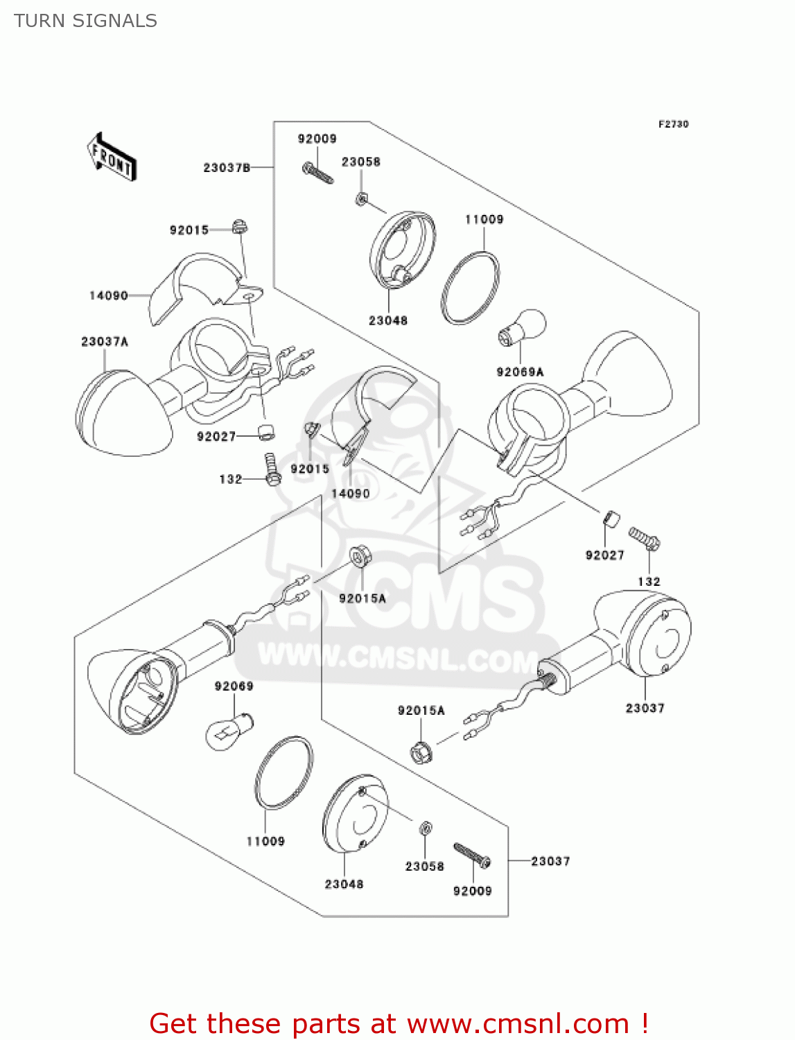 TURN SIGNALS EN500C6F VULCAN500LTD 2006 USA CALIFORNIA CANADA