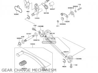GEAR CHANGE MECHANISM - EN500C6F VULCAN500LTD 2006 USA CALIFORNIA CANADA