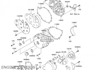 ENGINE COVER(S) - EN500C6F VULCAN500LTD 2006 USA CALIFORNIA CANADA