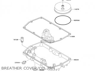 BREATHER COVER/OIL PAN - EN500C6F VULCAN500LTD 2006 USA CALIFORNIA CANADA
