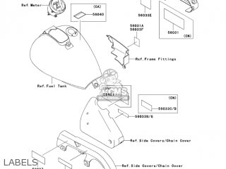 LABELS - EN500C6F VULCAN500LTD 2006 USA CALIFORNIA CANADA