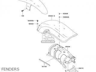 FENDERS - EN500C6F VULCAN500LTD 2006 USA CALIFORNIA CANADA