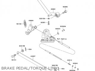 BRAKE PEDAL/TORQUE LINK - EN500C6F VULCAN500LTD 2006 USA CALIFORNIA CANADA