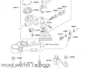 FRONT MASTER CYLINDER - EN500C6F VULCAN500LTD 2006 USA CALIFORNIA CANADA