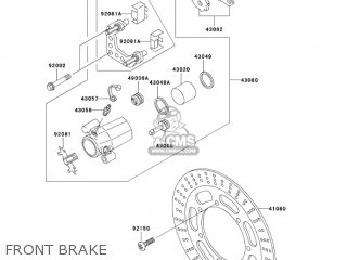 FRONT BRAKE - EN500C6F VULCAN500LTD 2006 USA CALIFORNIA CANADA