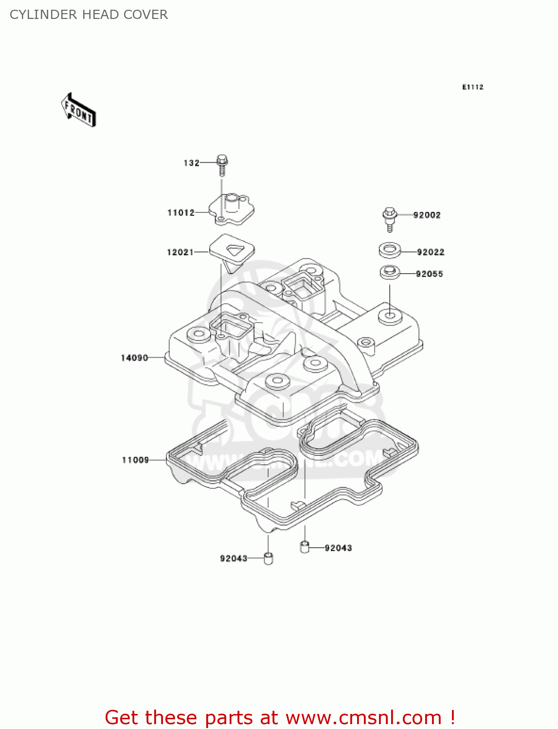 CYLINDER HEAD COVER EN500C7 VULCAN500LTD 2002 USA CALIFORNIA CANADA