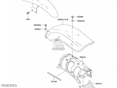 FENDERS - EN500C7 VULCAN500LTD 2002 USA CALIFORNIA CANADA