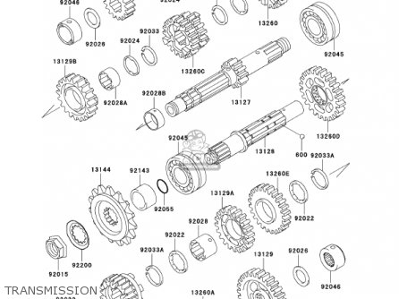 TRANSMISSION - EN500C7 VULCAN500LTD 2002 USA CALIFORNIA CANADA