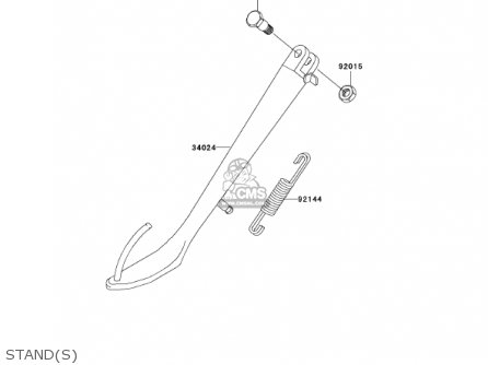 STAND(S) - EN500C7 VULCAN500LTD 2002 USA CALIFORNIA CANADA