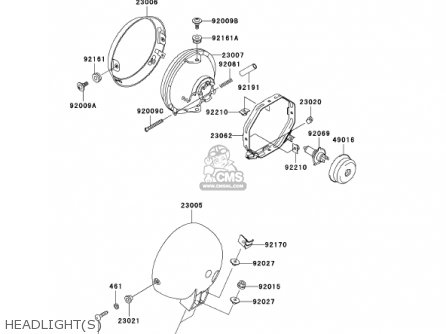 HEADLIGHT(S) - EN500C7 VULCAN500LTD 2002 USA CALIFORNIA CANADA