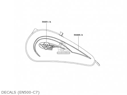 DECALS (EN500-C7) - EN500C7 VULCAN500LTD 2002 USA CALIFORNIA CANADA