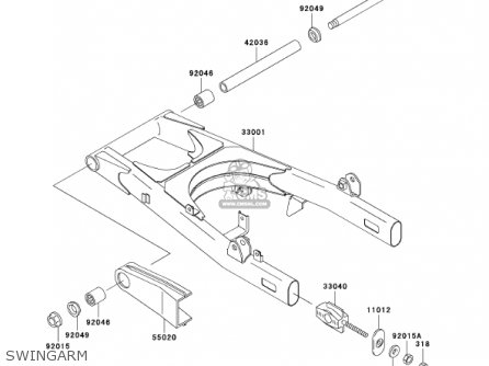 SWINGARM - EN500C7 VULCAN500LTD 2002 USA CALIFORNIA CANADA