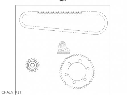 CHAIN KIT - EN500C7 VULCAN500LTD 2002 USA CALIFORNIA CANADA