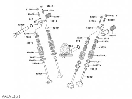 VALVE(S) - EN500C7 VULCAN500LTD 2002 USA CALIFORNIA CANADA