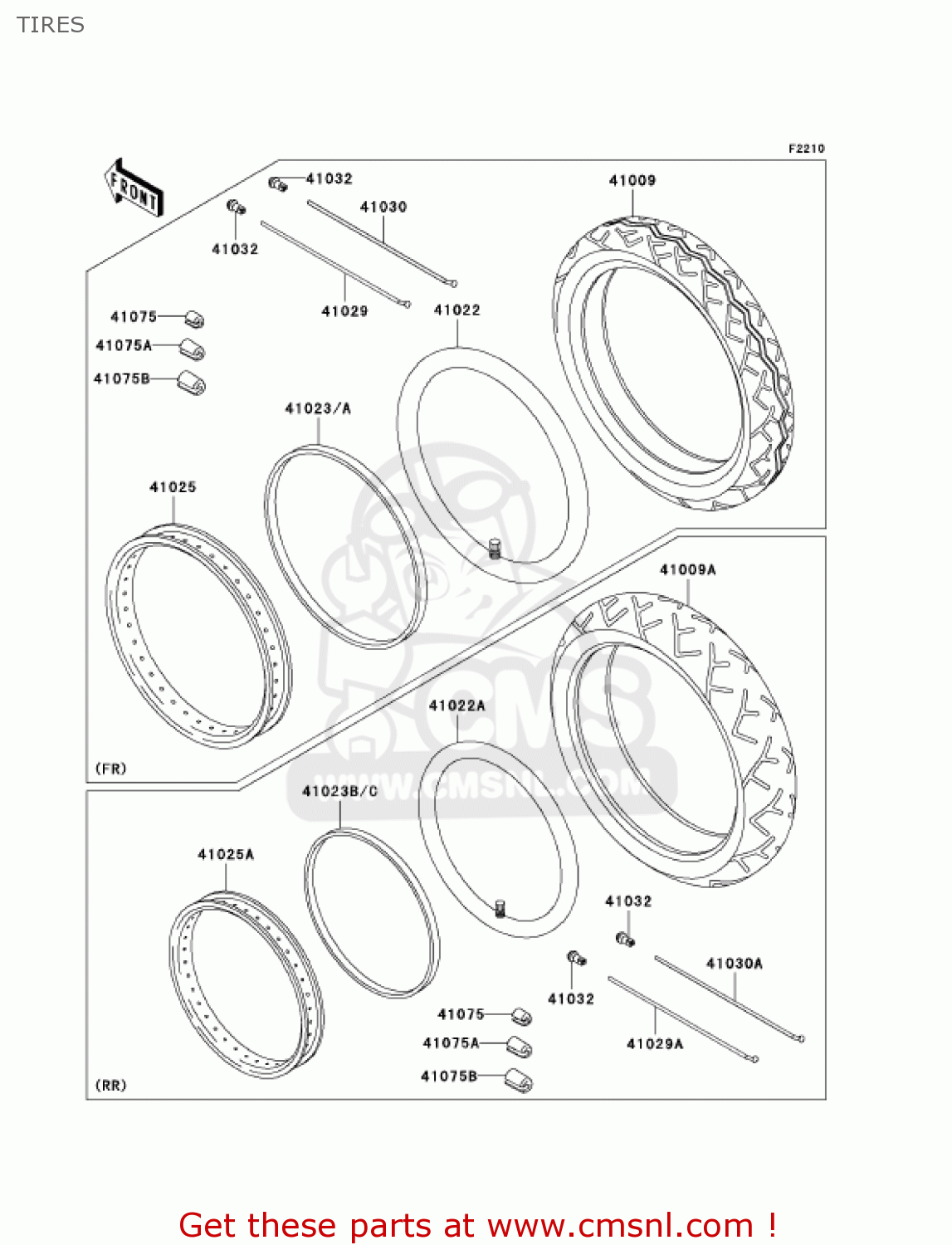 TIRES EN500C7F VULCAN500LTD 2007 USA CALIFORNIA CANADA