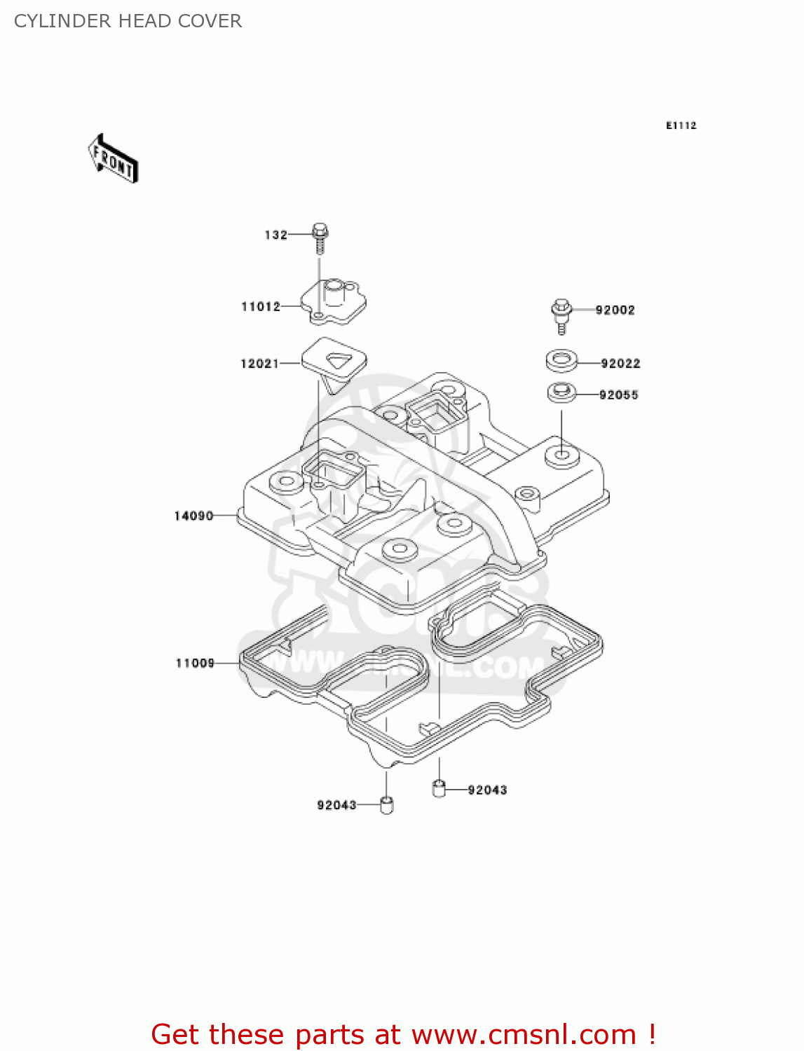 CYLINDER HEAD COVER EN500C7F VULCAN500LTD 2007 USA CALIFORNIA CANADA
