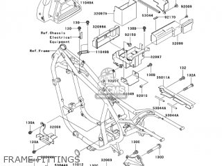 FRAME FITTINGS - EN500C7F VULCAN500LTD 2007 USA CALIFORNIA CANADA