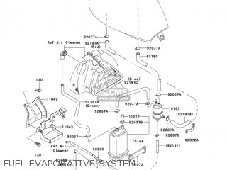 FUEL EVAPORATIVE SYSTEM - EN500C7F VULCAN500LTD 2007 USA CALIFORNIA CANADA