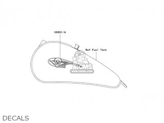 DECALS - EN500C7F VULCAN500LTD 2007 USA CALIFORNIA CANADA