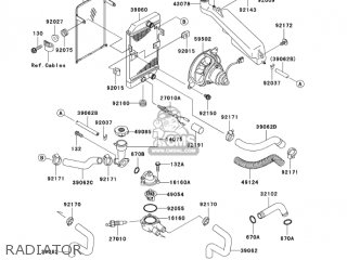 RADIATOR - EN500C7F VULCAN500LTD 2007 USA CALIFORNIA CANADA