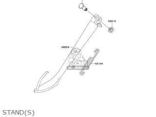 STAND(S) - EN500C7F VULCAN500LTD 2007 USA CALIFORNIA CANADA