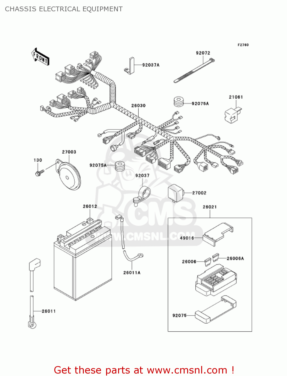 CHASSIS ELECTRICAL EQUIPMENT EN500C8 VULCAN500LTD 2003 USA CALIFORNIA CANADA