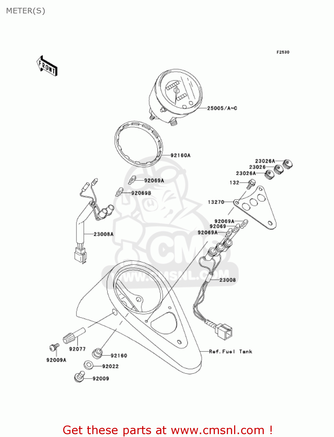 METER(S) EN500C8 VULCAN500LTD 2003 USA CALIFORNIA CANADA