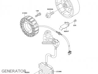 GENERATOR - EN500C8 VULCAN500LTD 2003 USA CALIFORNIA CANADA