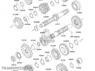 TRANSMISSION - EN500C8 VULCAN500LTD 2003 USA CALIFORNIA CANADA