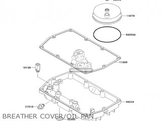 BREATHER COVER/OIL PAN - EN500C8 VULCAN500LTD 2003 USA CALIFORNIA CANADA