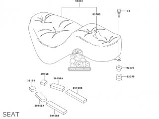 SEAT - EN500C8 VULCAN500LTD 2003 USA CALIFORNIA CANADA
