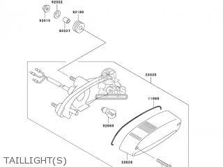 TAILLIGHT(S) - EN500C8 VULCAN500LTD 2003 USA CALIFORNIA CANADA