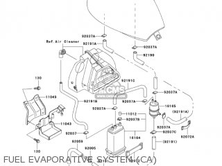 FUEL EVAPORATIVE SYSTEM (CA) - EN500C8 VULCAN500LTD 2003 USA CALIFORNIA CANADA