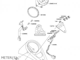 METER(S) - EN500C8 VULCAN500LTD 2003 USA CALIFORNIA CANADA