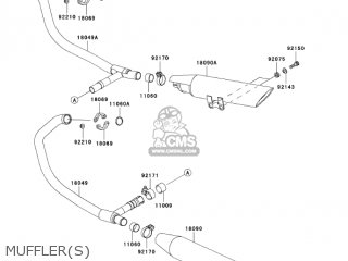 MUFFLER(S) - EN500C8 VULCAN500LTD 2003 USA CALIFORNIA CANADA
