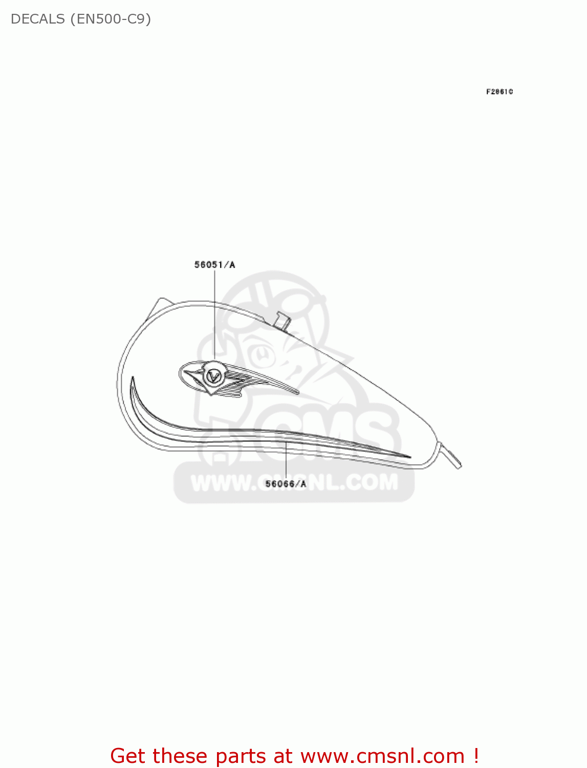 DECALS (EN500-C9) EN500C9 VULCAN500LTD 2004 USA CALIFORNIA CANADA