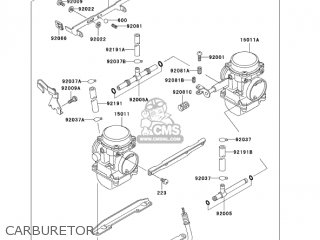 CARBURETOR - EN500C9 VULCAN500LTD 2004 USA CALIFORNIA CANADA