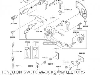 IGNITION SWITCH/LOCKS/REFLECTORS - EN500C9 VULCAN500LTD 2004 USA CALIFORNIA CANADA