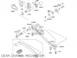 GEAR CHANGE MECHANISM - EN500C9 VULCAN500LTD 2004 USA CALIFORNIA CANADA