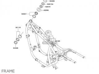 FRAME - EN500C9 VULCAN500LTD 2004 USA CALIFORNIA CANADA