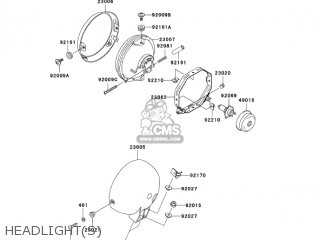HEADLIGHT(S) - EN500C9 VULCAN500LTD 2004 USA CALIFORNIA CANADA
